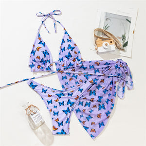 BUTTERFLY PRINT SWIMSUIT
